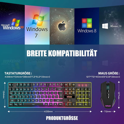 Redthunder K10 gaming Tastatur 