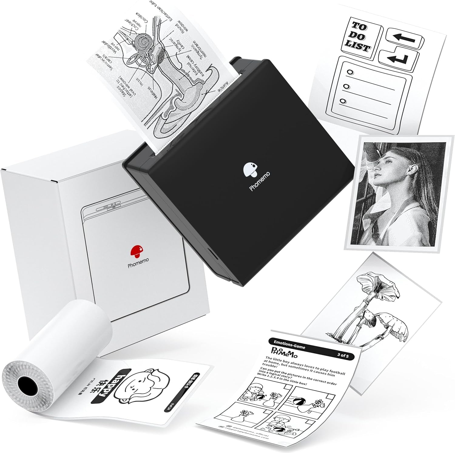 Mini sticker printer