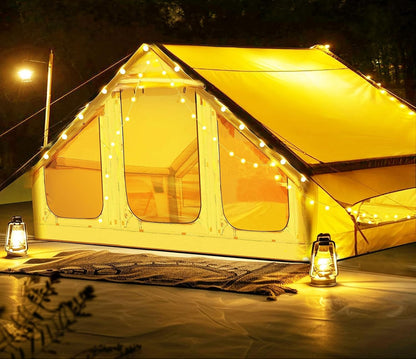 Oppusteligt glamping-telt