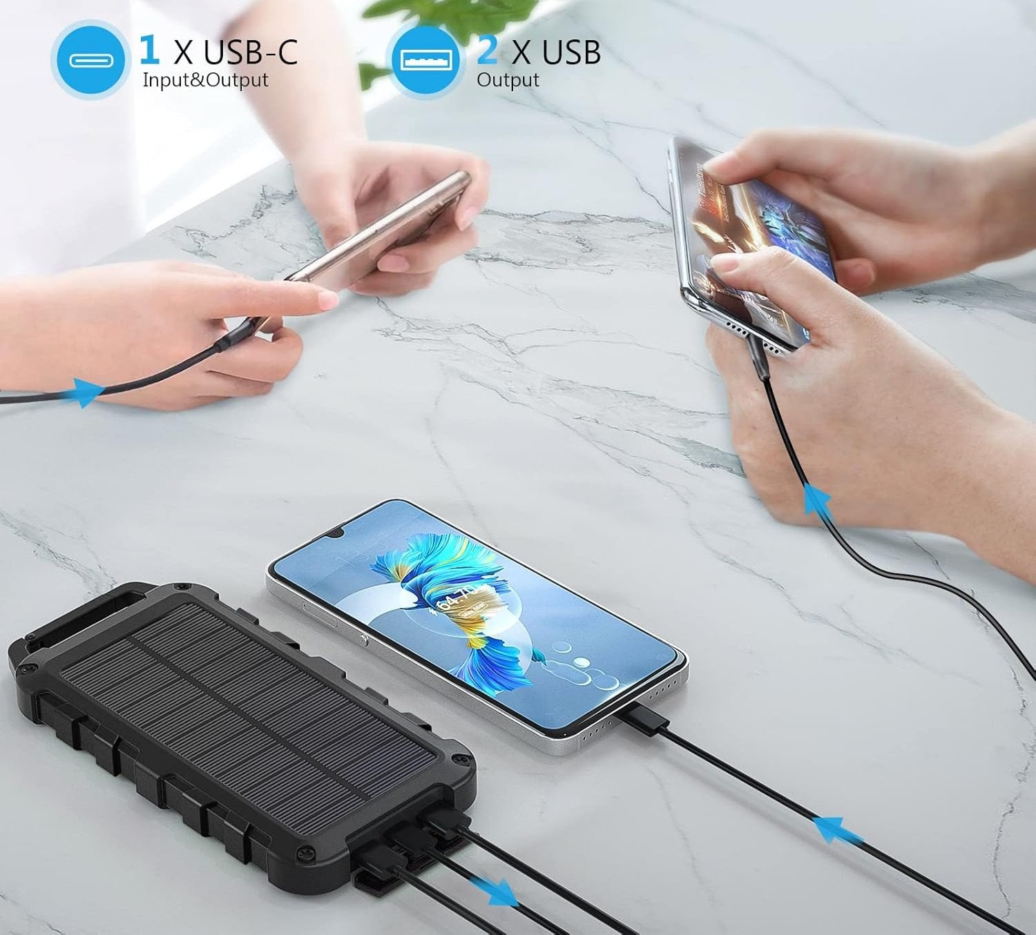 Solar Powerbank 26800Mah