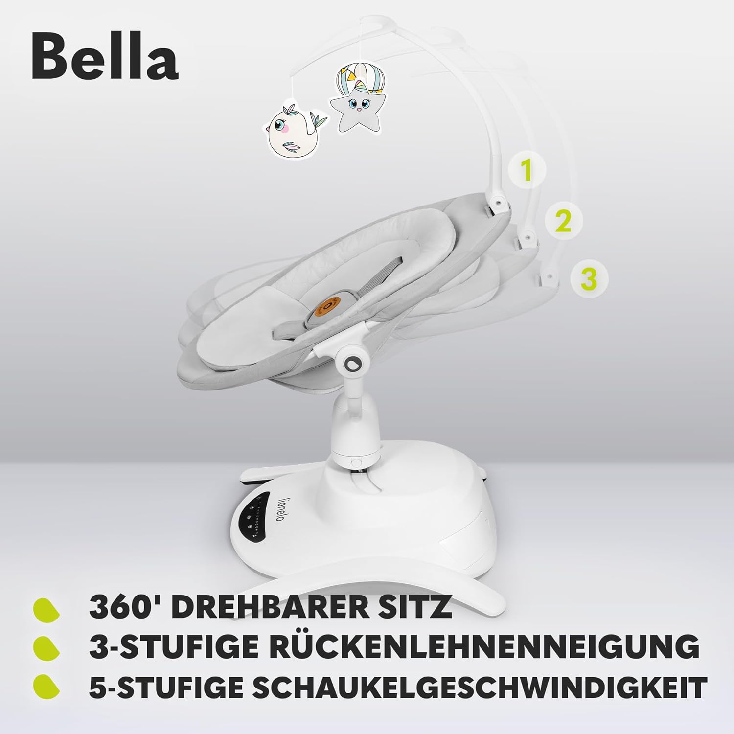 LIONELO Bella Elektrisk Babylift 360°