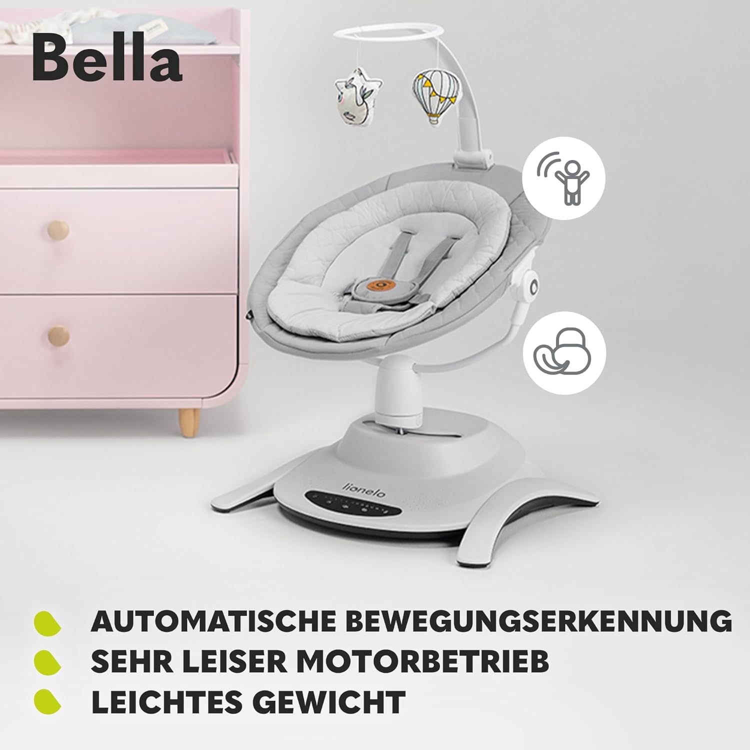 LIONELO Bella Elektrisk Babylift 360°