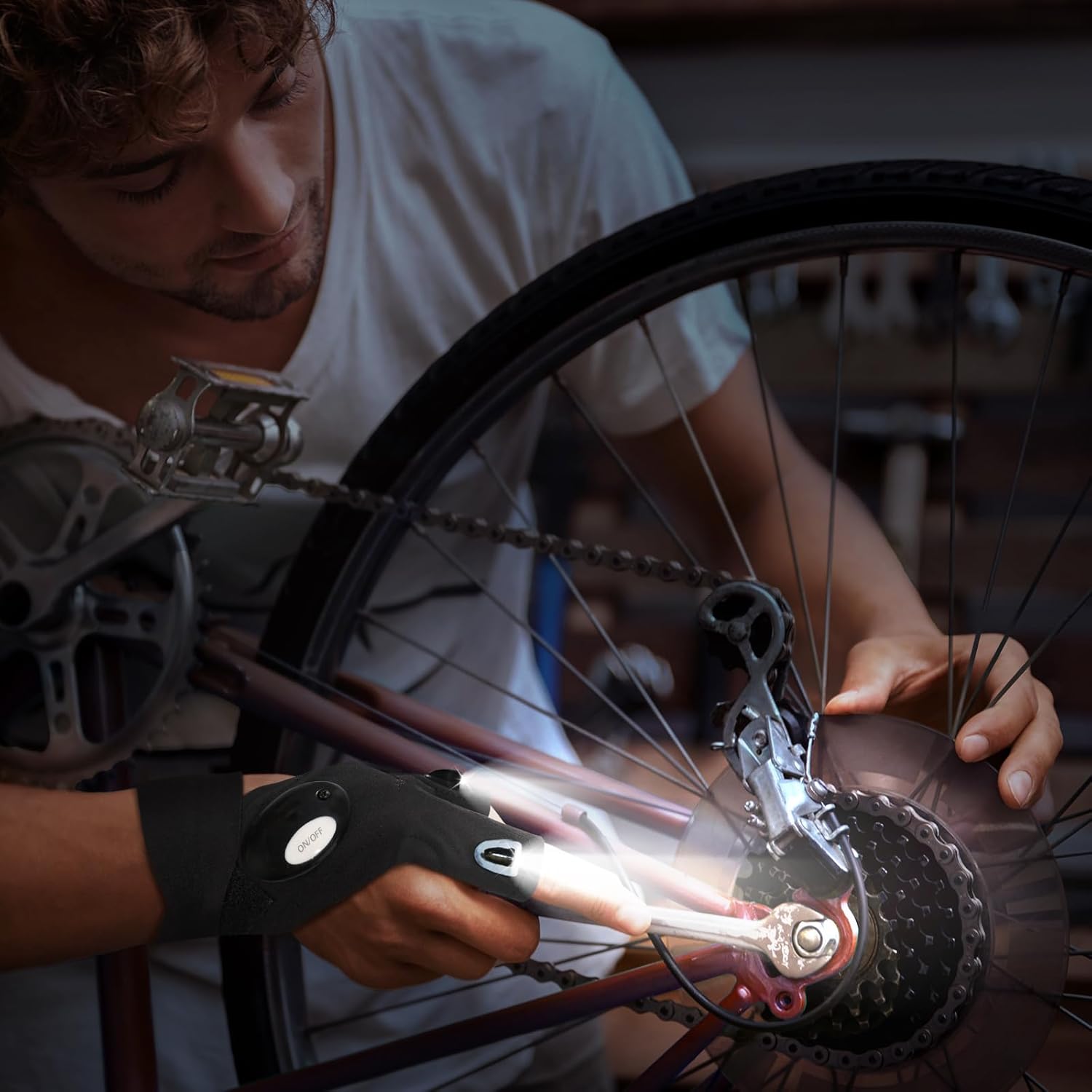 LED arbejds handsker