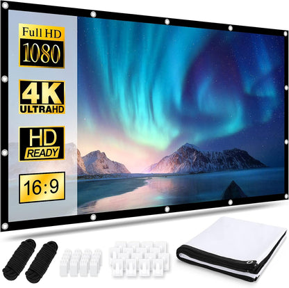  Projektor Lærred 120 Tommer HD