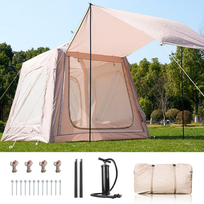 Oppusteligt glamping-telt