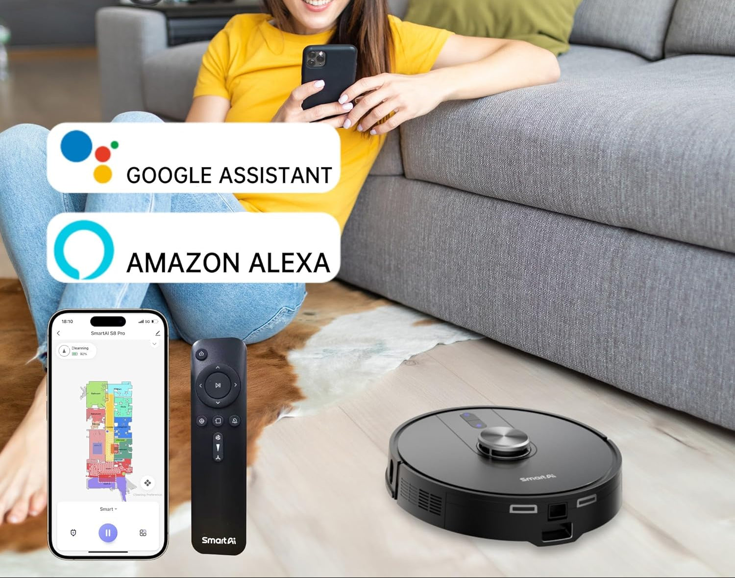 Smartai S8 P robot støvsuger