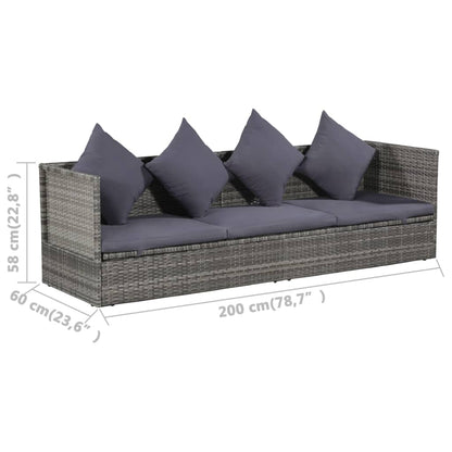 Havebord 200X60 Cm Polyrattan