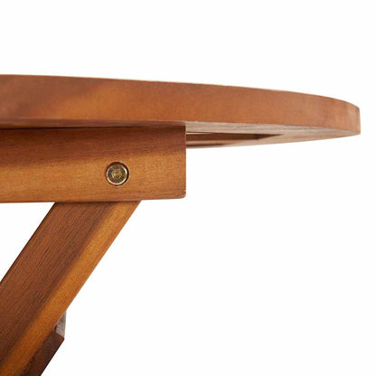 Foldbart Havebord 60 X 75 Cm Massivt Akacietræ