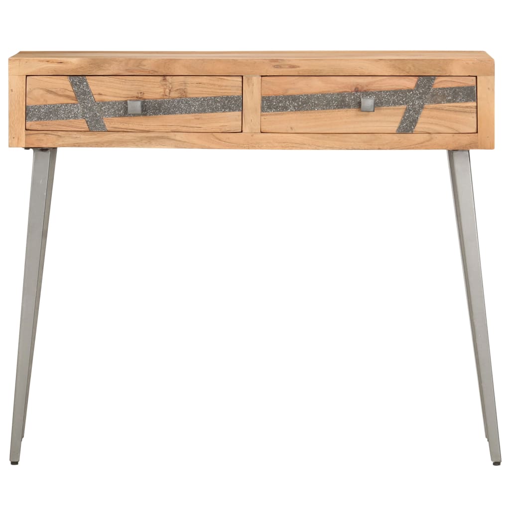 Konsolbord 90 X 30 X 75 Cm Massivt Akacietræ