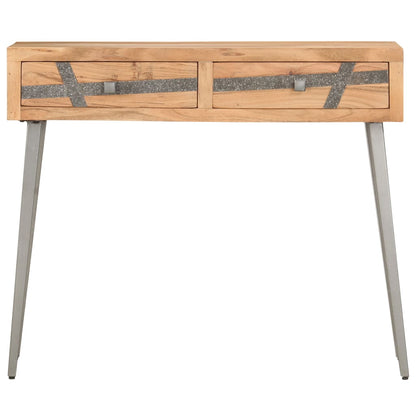 Konsolbord 90 X 30 X 75 Cm Massivt Akacietræ