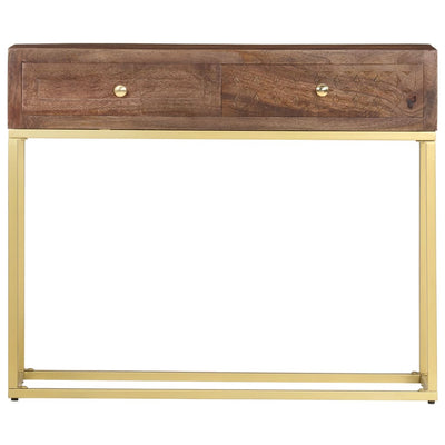 Konsolbord 90 X 30 X 75 Cm Massivt Mangotræ