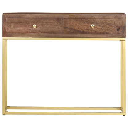 Konsolbord 90 X 30 X 75 Cm Massivt Mangotræ