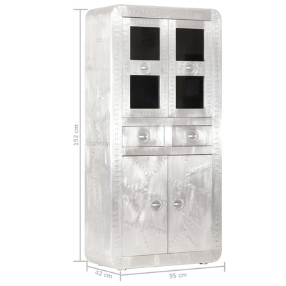 Aviator Højskab 95X42X192 Cm Flyverstil Massivt Mangotræ