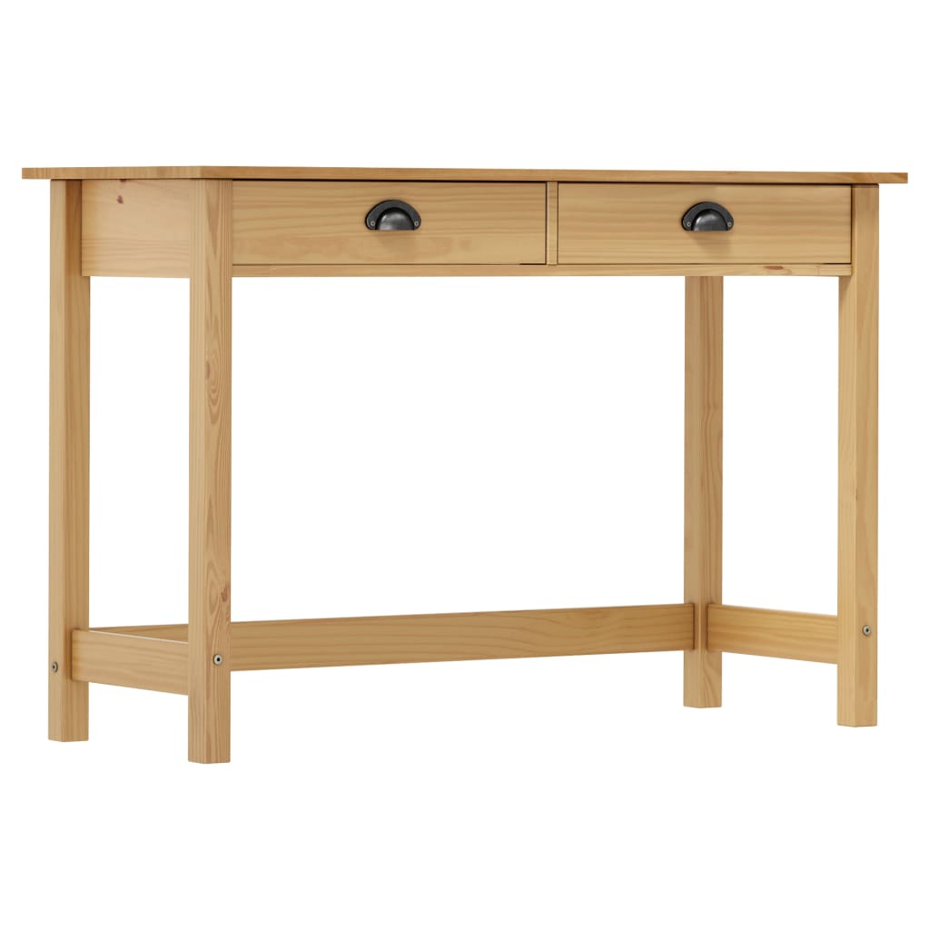 Konsolbord Hill Med 2 Skuffer 110X45X74 Cm Massivt Fyrretræ