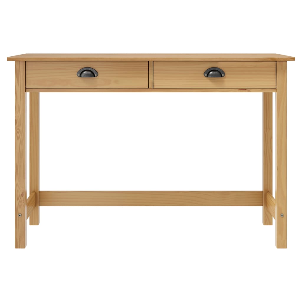 Konsolbord Hill Med 2 Skuffer 110X45X74 Cm Massivt Fyrretræ