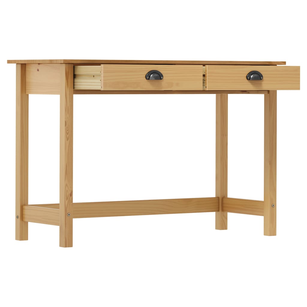 Konsolbord Hill Med 2 Skuffer 110X45X74 Cm Massivt Fyrretræ