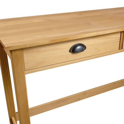 Konsolbord Hill Med 2 Skuffer 110X45X74 Cm Massivt Fyrretræ