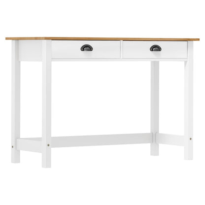 Konsolbord Hill Med 2 Skuffer 110X45X74 Cm Massivt Fyrretræ