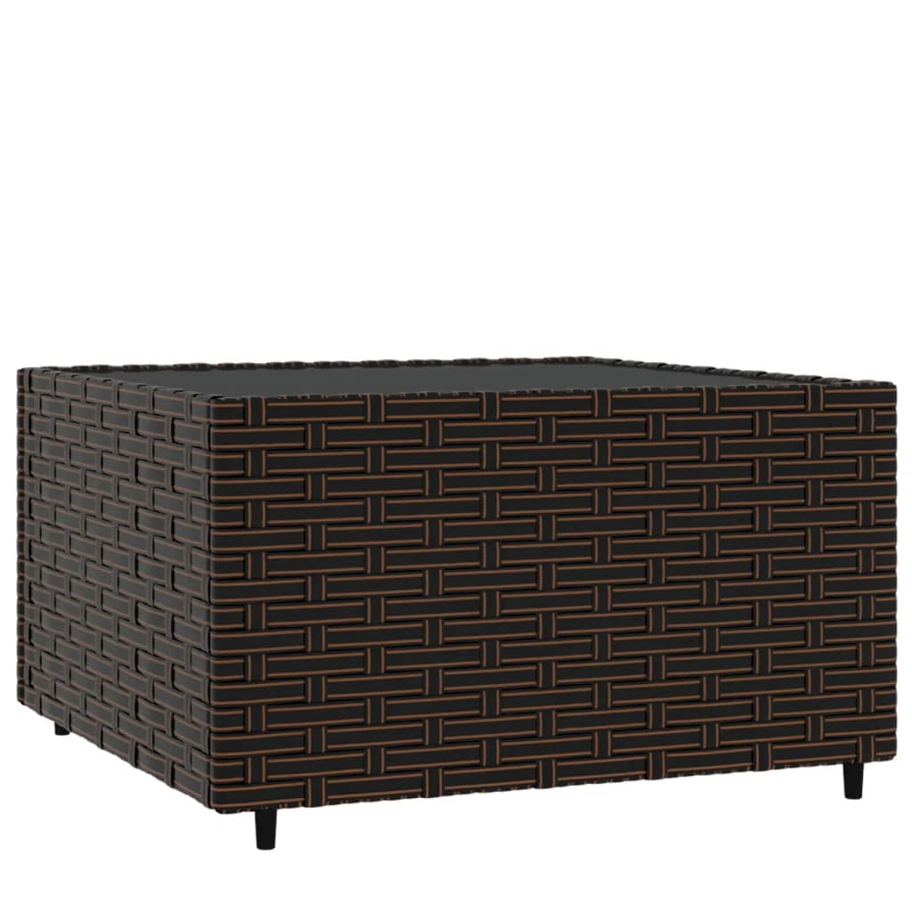 Havebord 50X50X30 Cm Firkantet Polyrattan
