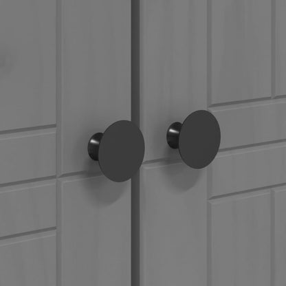 Klædeskab Bodo 99X53,5X173 Cm Massivt Fyrretræ Grå