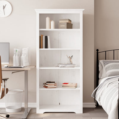 Bogreol Bodo 5 Hylder 82X40X173 Cm Massivt Fyrretræ