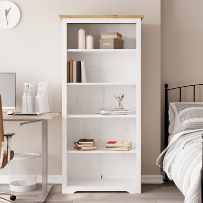 Bogreol Bodo 5 Hylder 82X40X173 Cm Massivt Fyrretræ