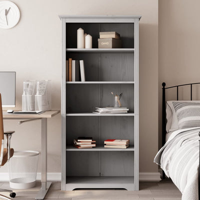Bogreol Bodo 5 Hylder 82X40X173 Cm Massivt Fyrretræ