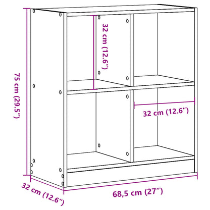 Skab 68,5X32X Konstrueret Træ Sonoma-Eg