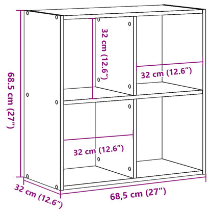 Skab 68,5X32X68,5 Cm Konstrueret Træ Antikt Træ Gammelt Træ