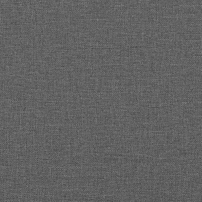 Boks-Madras Seng Med Madras Mørkegrå 90X190 Cm Stof Mørkegrå