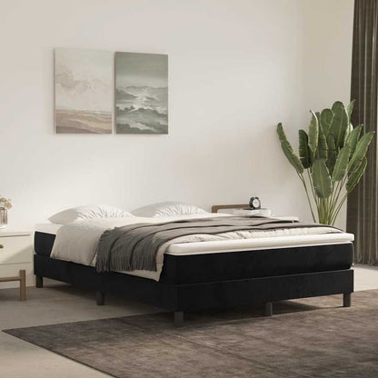 Springmadras Med Pocketfjedre 90X210X20 Cm Fløjl Sort