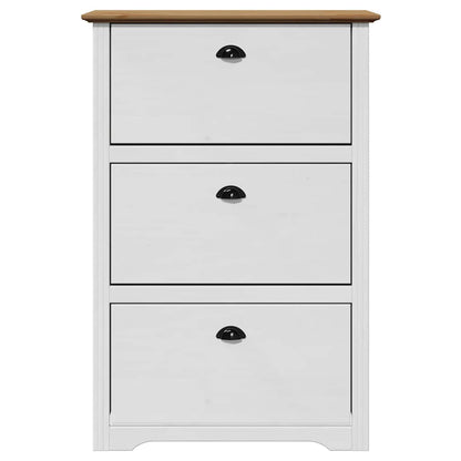 Skoreol Bodo 80X35X118 Cm Hvid Og Brun