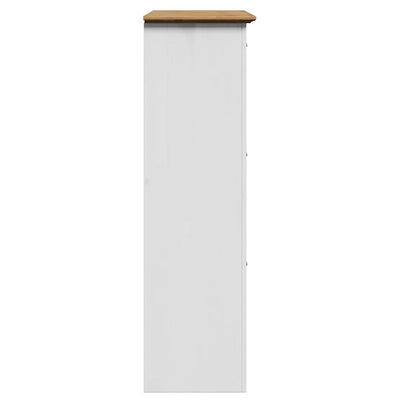 Skoreol Bodo 80X35X118 Cm Hvid Og Brun