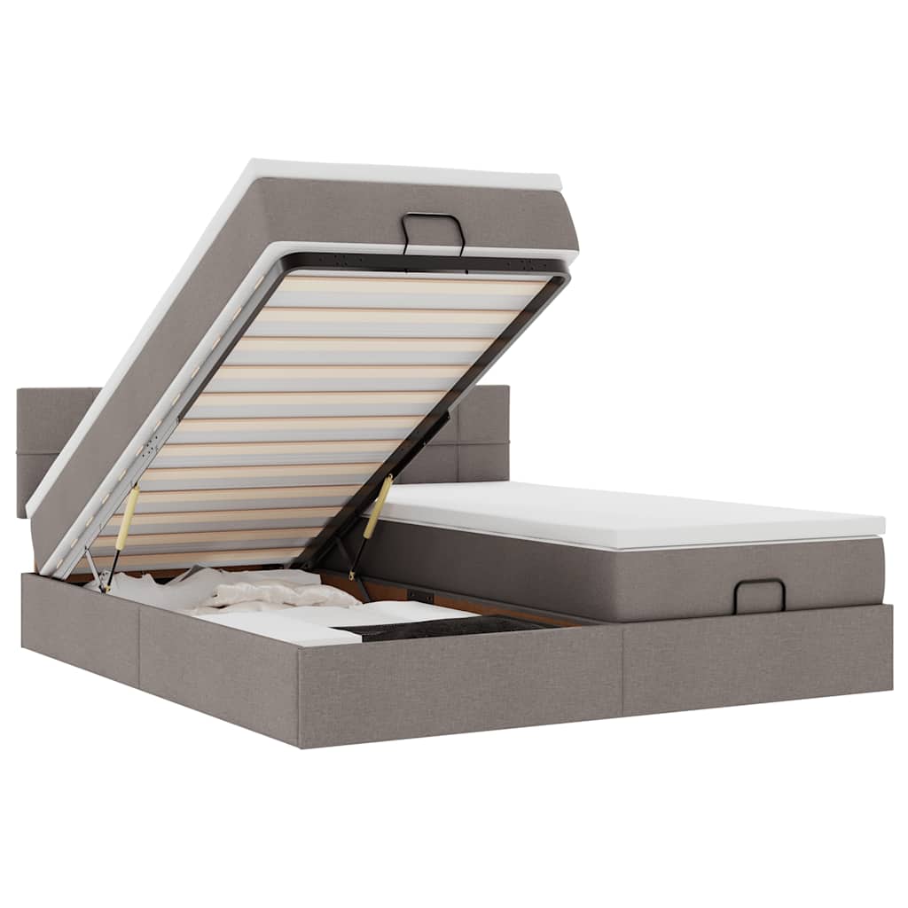 Osmannisk Sengeramme Med Madrasser Stof