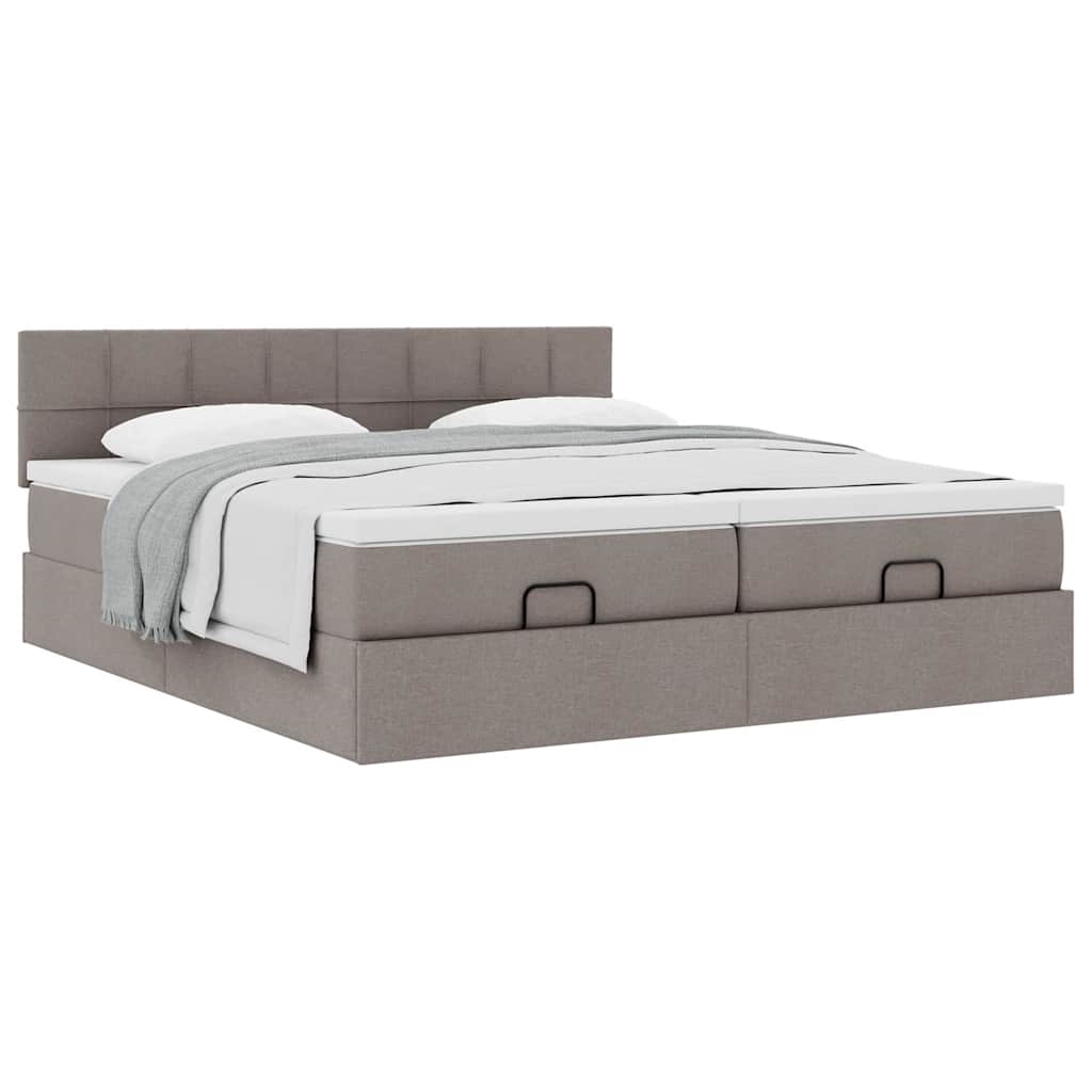 Osmannisk Sengeramme Med Madrasser Stof