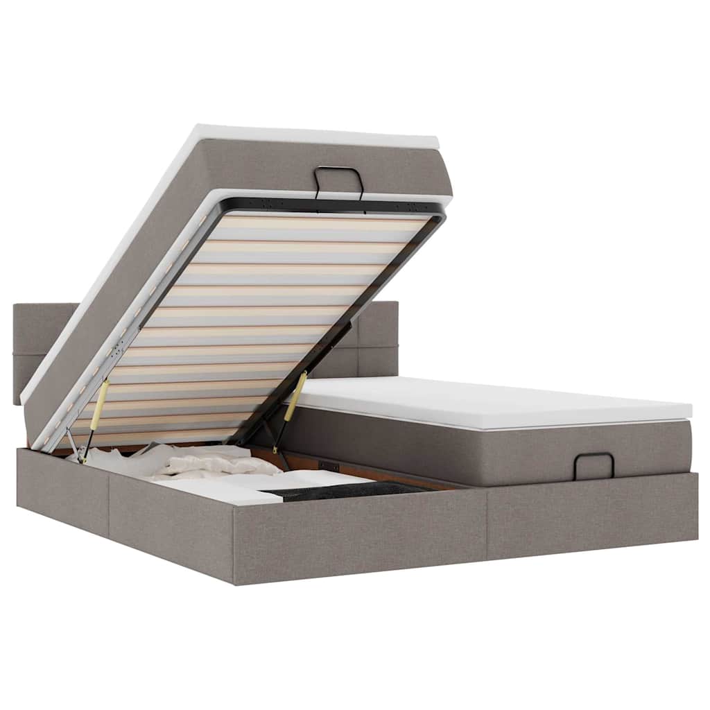 Osmannisk Sengeramme Med Madrasser Stof