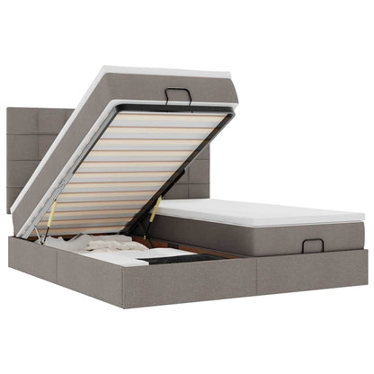 Osmannisk Sengeramme Med Madrasser Stof