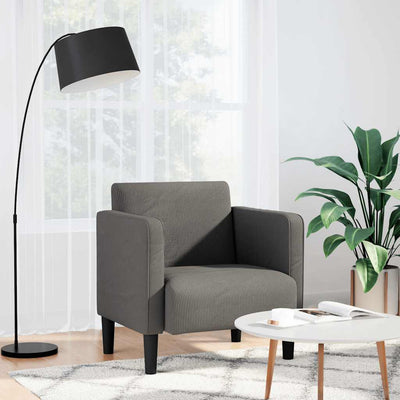 Sofastol Med Armlæn 54 Cm Fløjlsstof