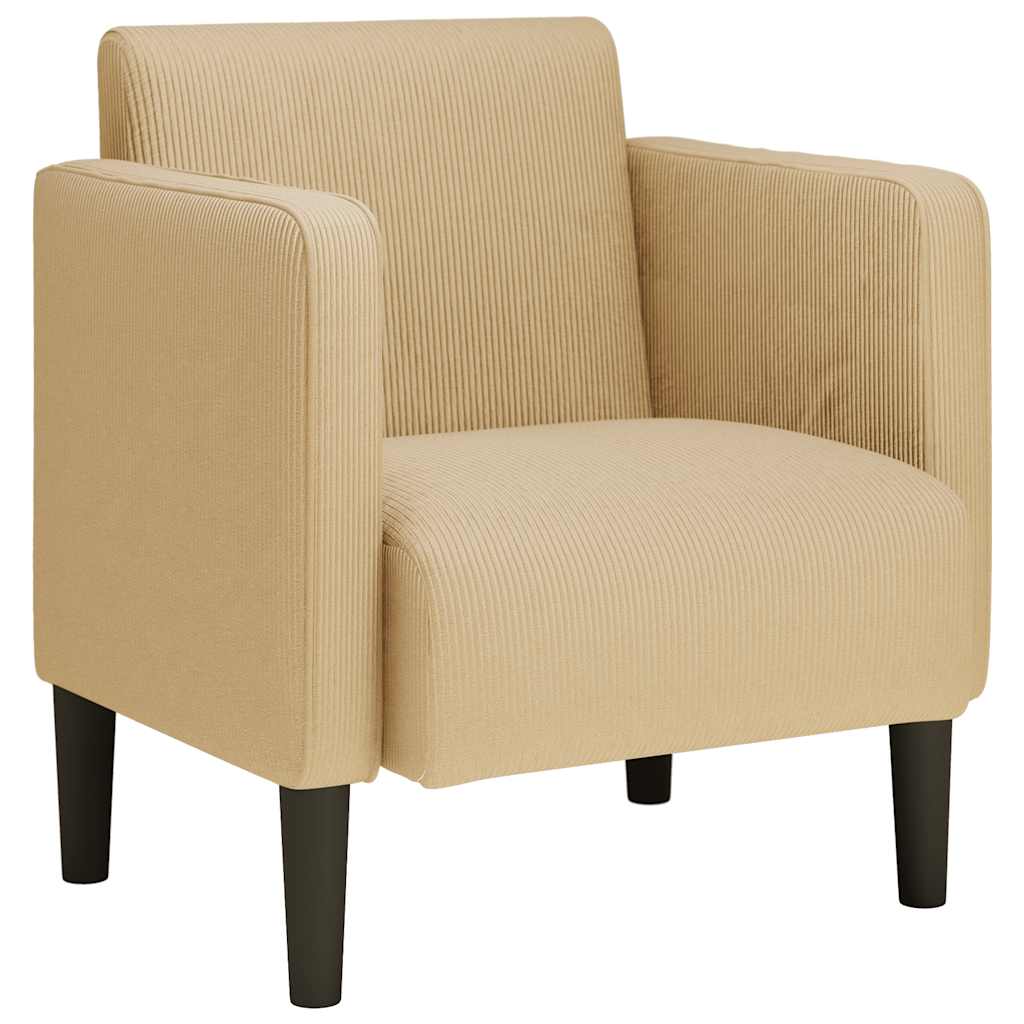 Sofastol Med Armlæn 54 Cm Fløjlsstof