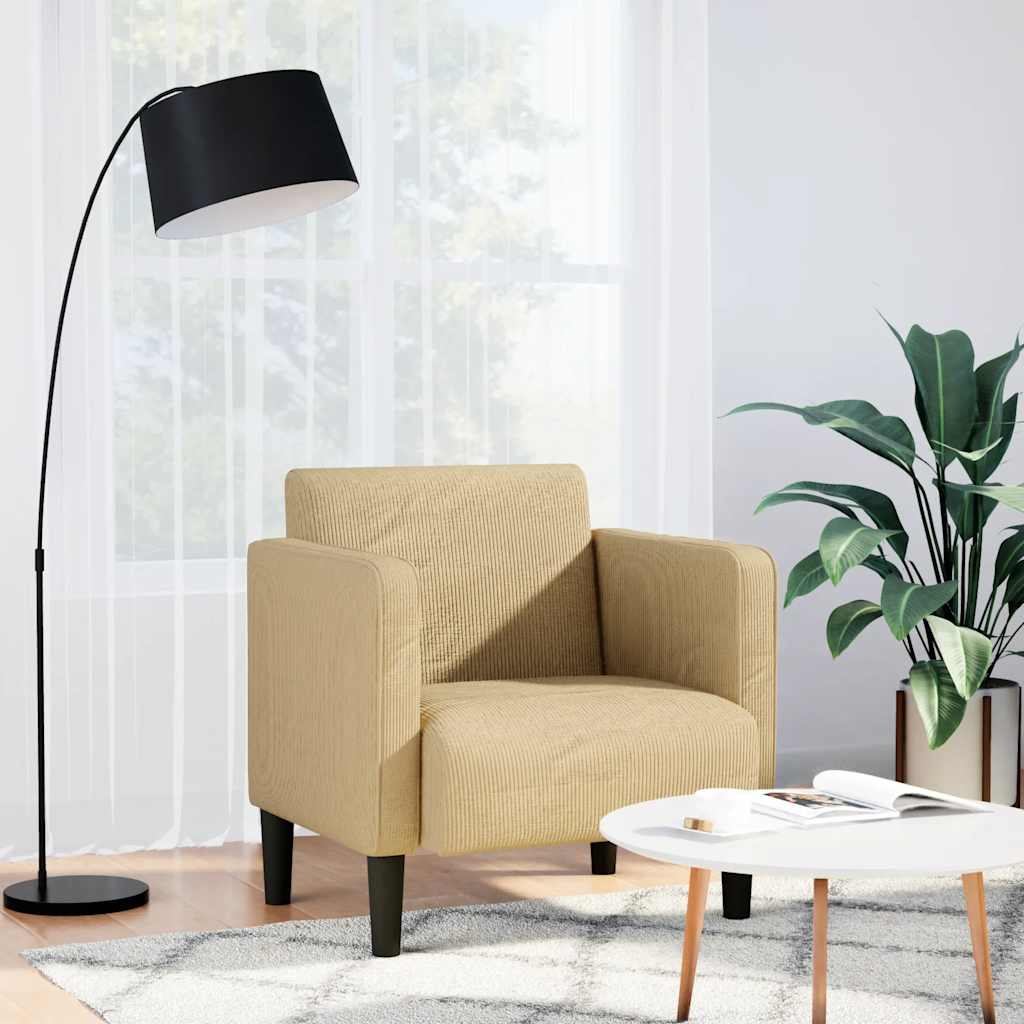 Sofastol Med Armlæn 54 Cm Fløjlsstof