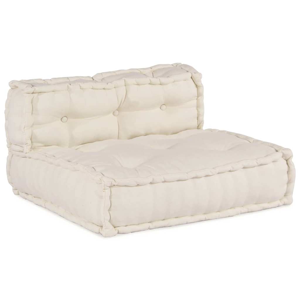 Modulsofa 4 Pcs Creme 70 X 70 X 56 Cm Stof Artisan Eg