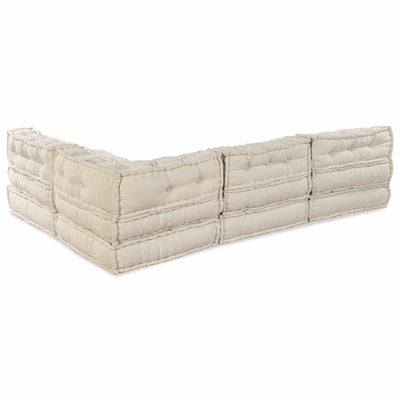 Modulsofa 4 Pcs Creme 70 X 70 X 56 Cm Stof Artisan Eg