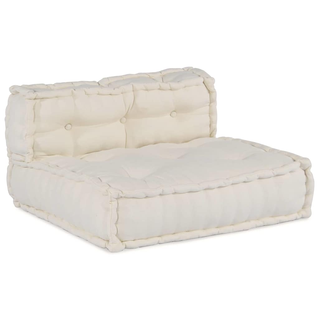 Modulsofa 4 Pcs Creme 70 X 70 X 56 Cm Stof Artisan Eg