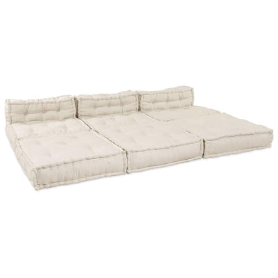 Modulsofa 4 Pcs Creme 70 X 70 X 56 Cm Stof Artisan Eg