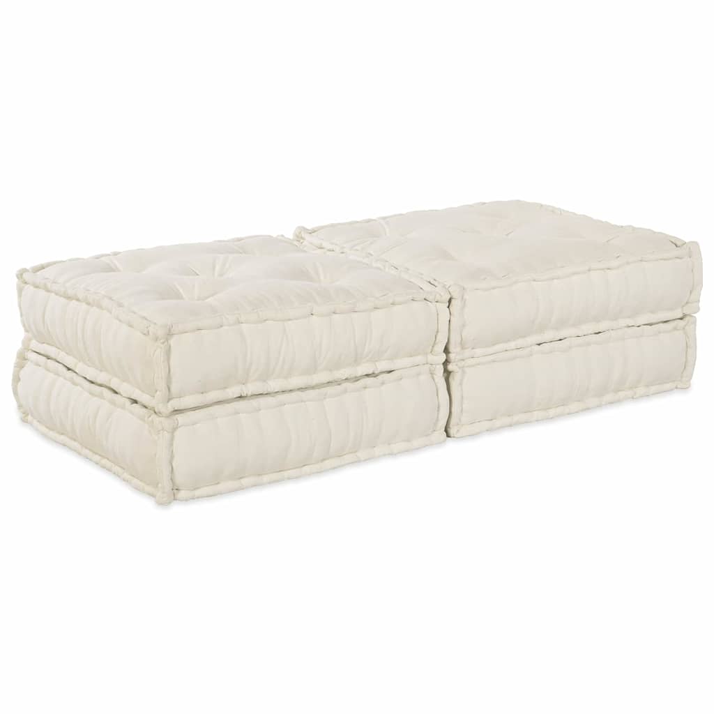 Modulsofa 2 Pcs Creme 70 X 70 X 36 Cm Stof Artisan Eg
