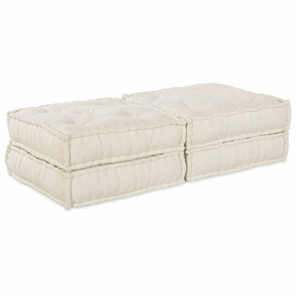 Modulsofa 2 Pcs Creme 70 X 70 X 36 Cm Stof Artisan Eg