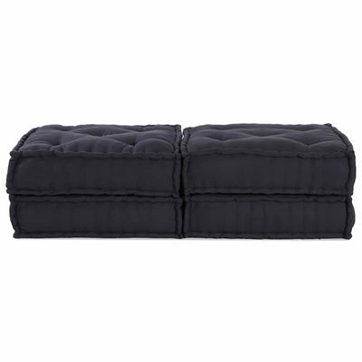 Modulsofa 2 Pcs Antracit 70 X 70 X 36 Cm Stof Artisan Eg