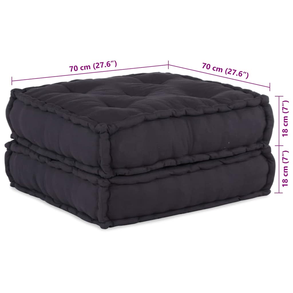 Modulsofa 2 Pcs Antracit 70 X 70 X 36 Cm Stof Artisan Eg