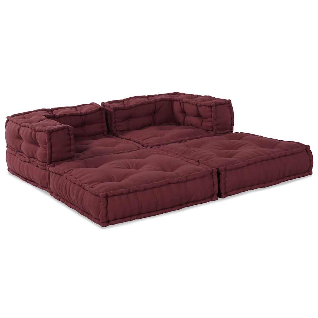 Modulsofa 2 Pcs Bordeaux 70 X 70 X 56 Cm Stof Artisan Eg