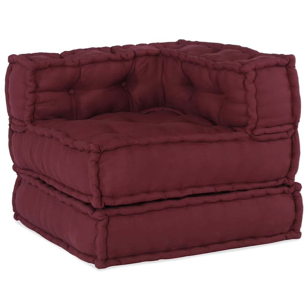 Modulsofa 3 Pcs Bordeaux 70 X 70 X 56 Cm Stof Artisan Eg